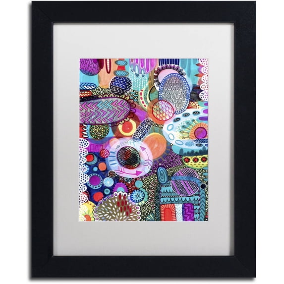Trademark Fine Art "Creation" Canvas Art by Hello Angel, White Matte, Black Frame