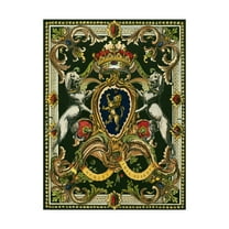 Trademark Fine Art 'Crest on Black I' Canvas Art by Vision Studio