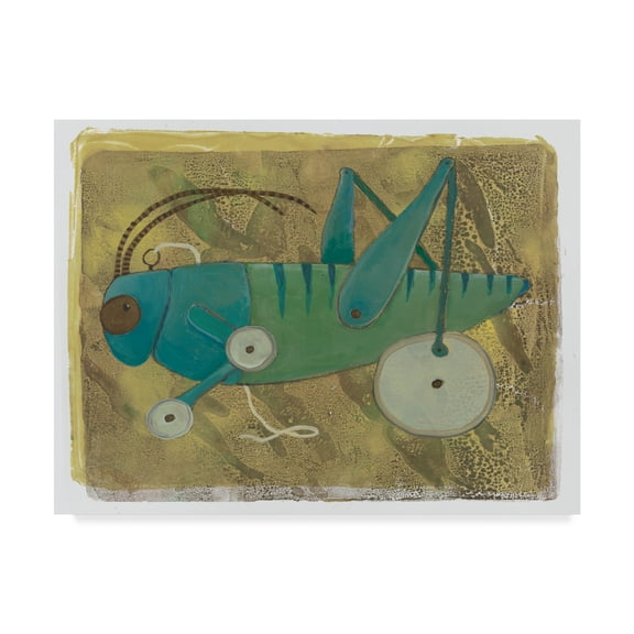 Trademark Fine Art 'Cricket On Wheels' Canvas Art by Maria Pietri Lalor