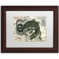 thumbnail image 1 of Trademark Fine Art 'Croc Map' Canvas Art by Nick Bantock, White Matte, Wood Frame, 1 of 1