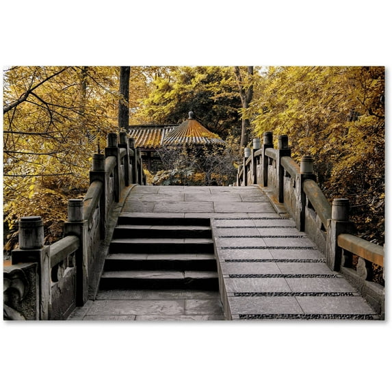 Trademark Fine Art "Crossing Fall" Canvas Art by Philippe Hugonnard