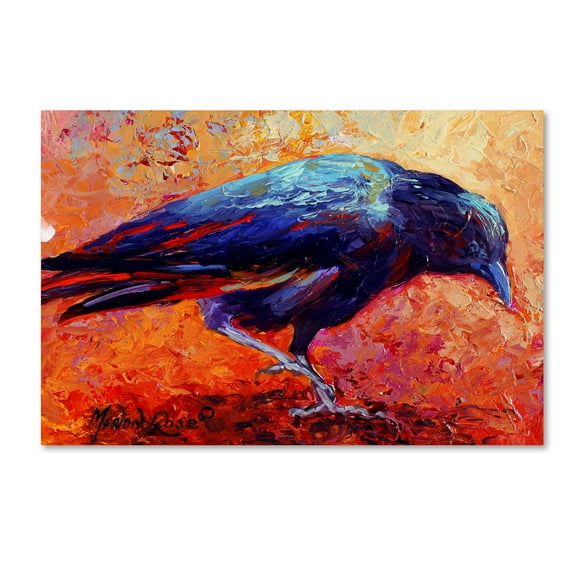 Trademark Fine Art 'Crow 12' Canvas Art by Marion Rose