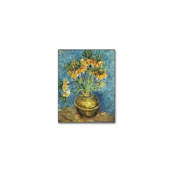 Trademark Fine Art "Crown Imperial Fritillaries" Canvas Wall Art by Vincent van Gogh