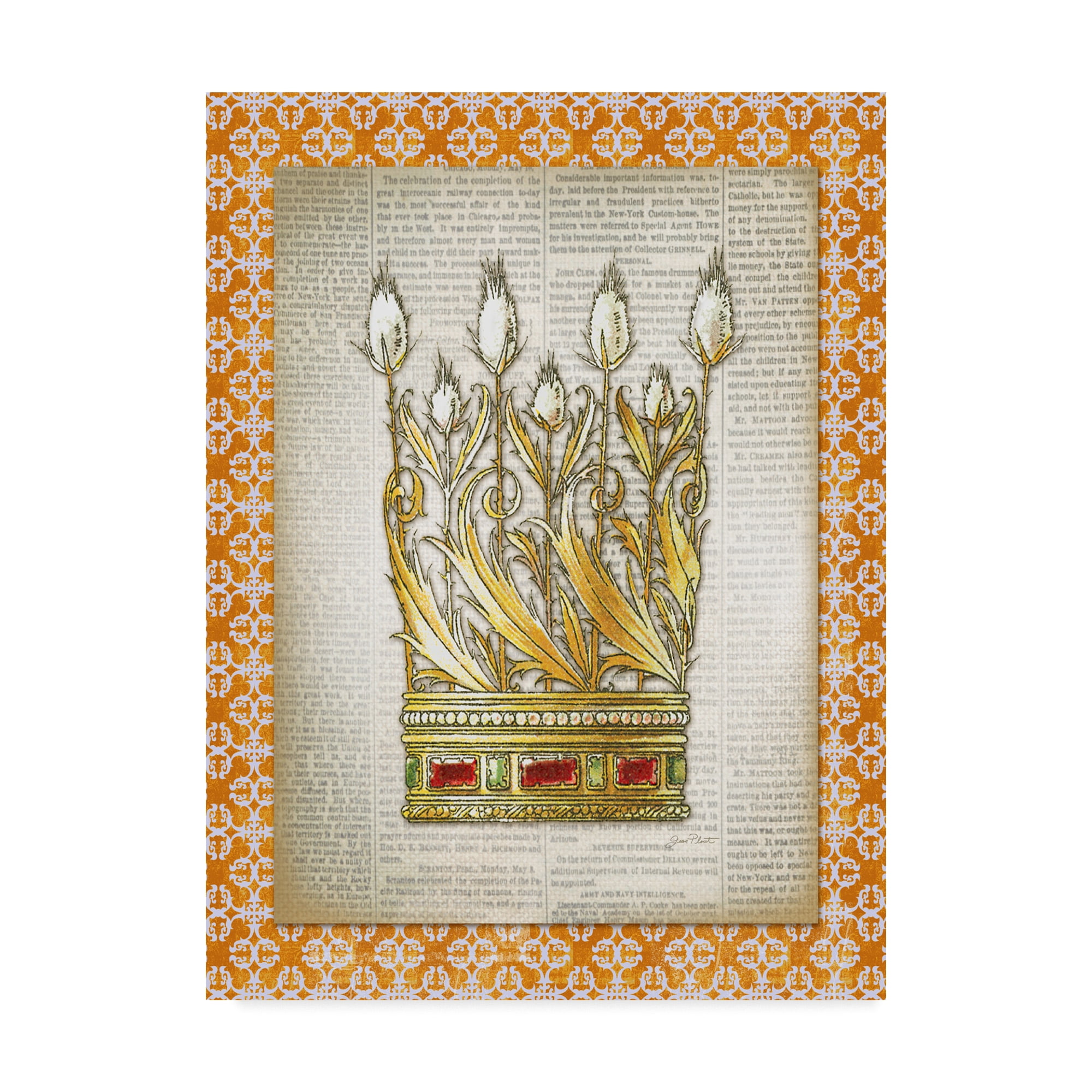 Trademark Fine Art 'Crowning Glory 1' Canvas Art by Jean Plout