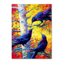 Trademark Fine Art 'Crows 5' Canvas Art by Marion Rose