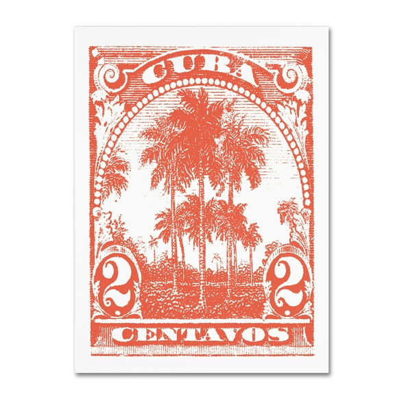 Trademark Fine Art 'Cuba Stamp IX Bright' Canvas Art by Wild Apple Portfolio