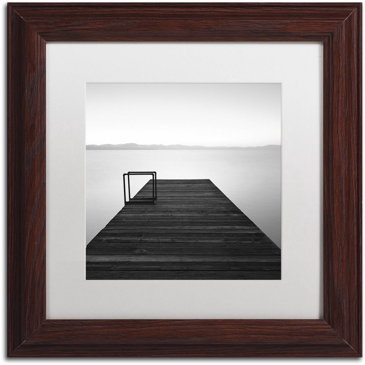 Trademark Fine Art "Cube" Canvas Art by Moises Levy White Matte, Wood Frame