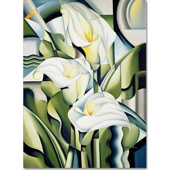 Trademark Fine Art "Cubist Lilies, 2002" Canvas Art by Catherine Abel