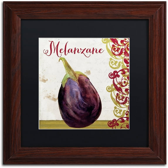 Trademark Fine Art "Cucina Italiana V" Canvas Art by Color Bakery Black Matte, Wood Frame
