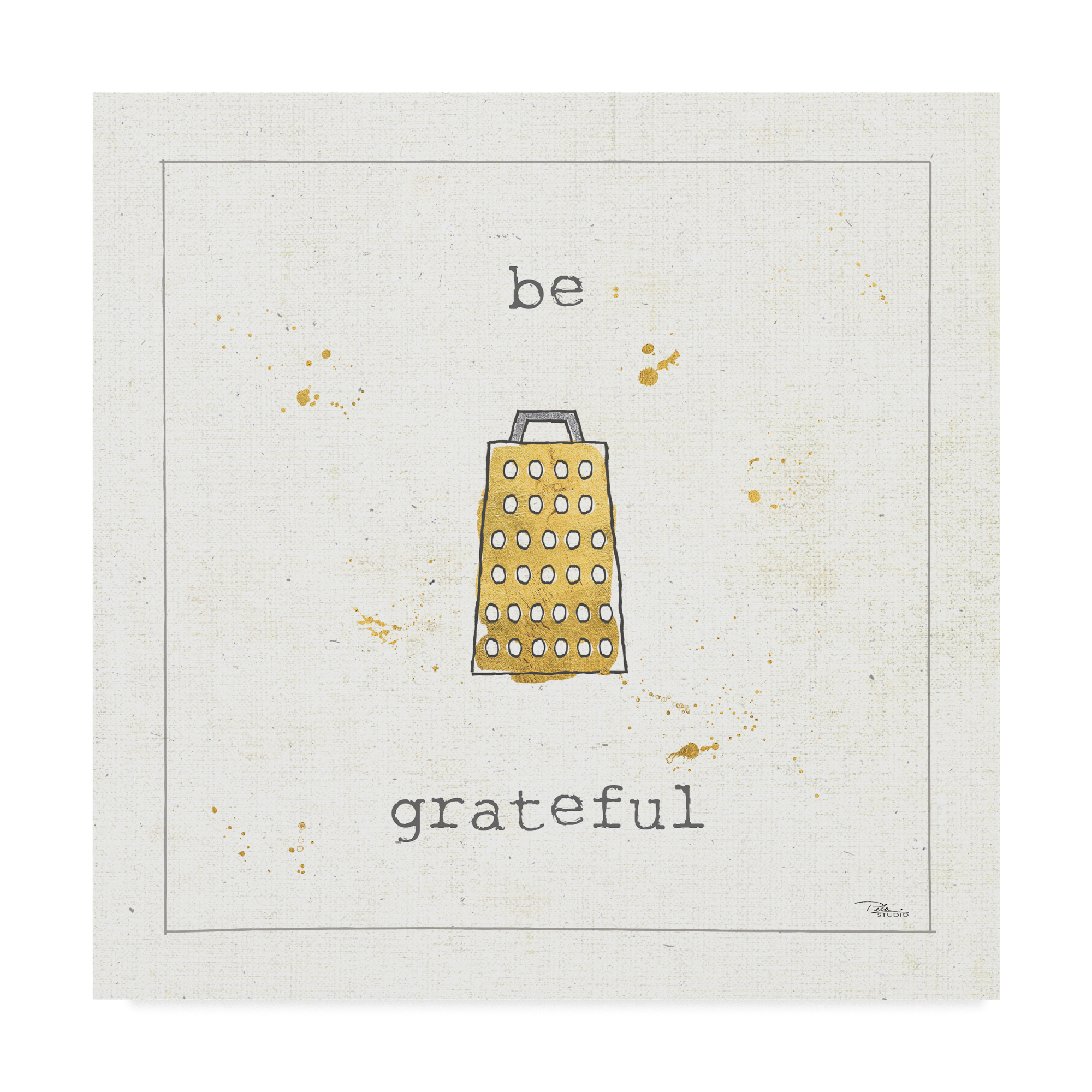 Be 'Grate'ful - Kitchen Wall Decor Cheese Grater