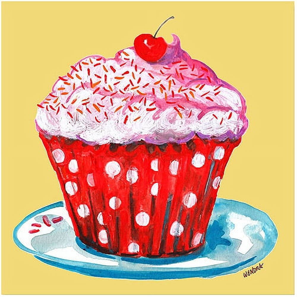 Trademark Fine Art "Cupcake" Canvas Art by Wendra