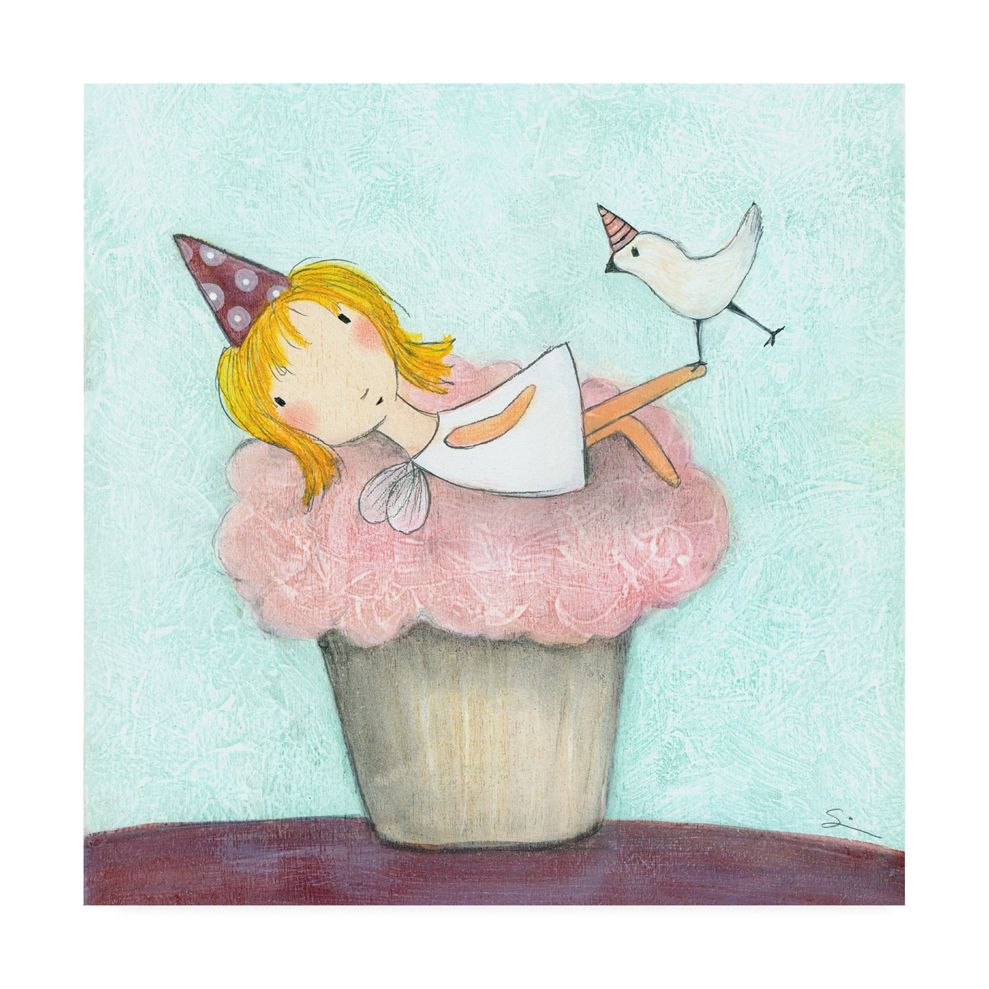 Trademark Fine Art 'Cupcake Fairy' Canvas Art by Carla Sonheim
