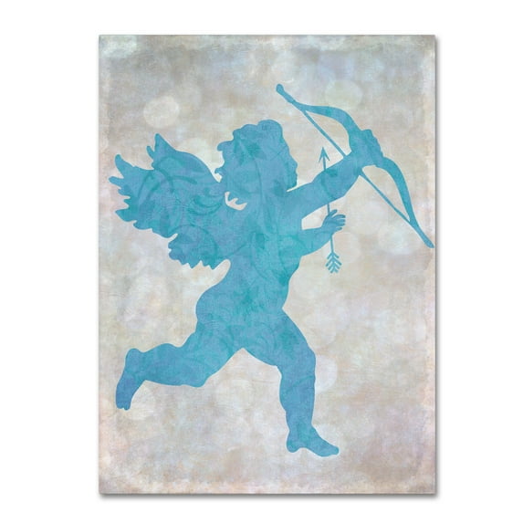 Trademark Fine Art 'Cupid Blue' Canvas Art by Cora Niele