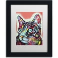 thumbnail image 1 of Trademark Fine Art "Curious Cat" Canvas Art by Dean Russo, White Matte, Black Frame, 1 of 1