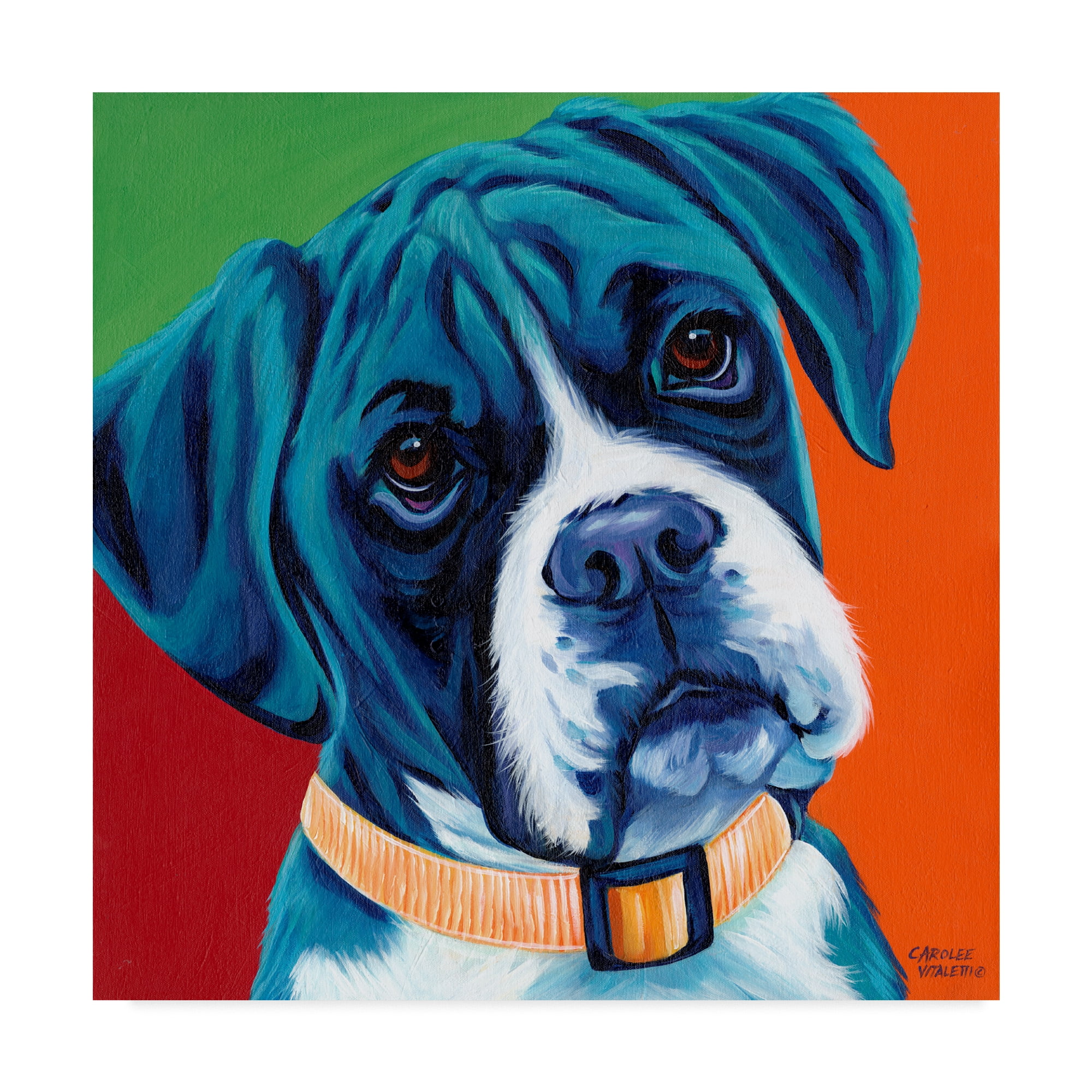 Trademark Fine Art 'Cute Pups I' Canvas Art by Carolee Vitaletti