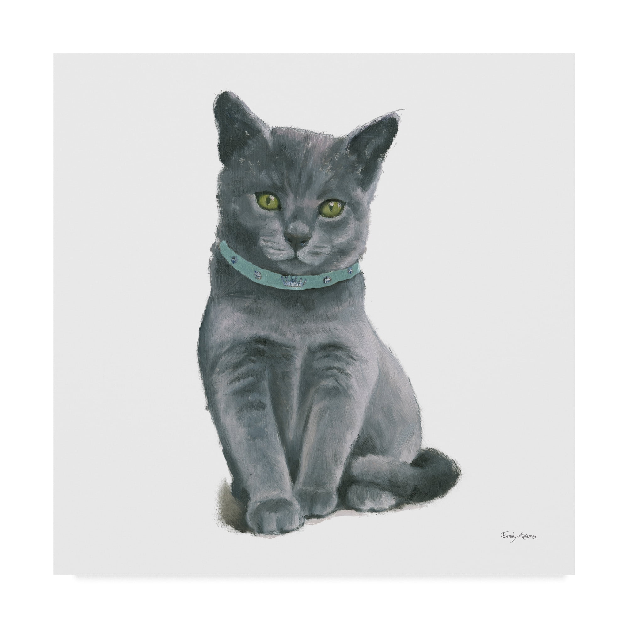 Trademark Fine Art 'Cutie Kitties VI' Canvas Art by Emily Adams