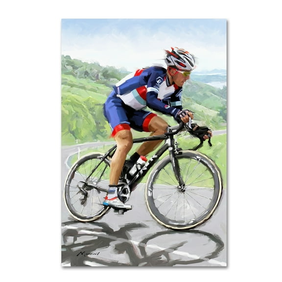Trademark Fine Art 'Cyclist 2' Canvas Art by The Macneil Studio