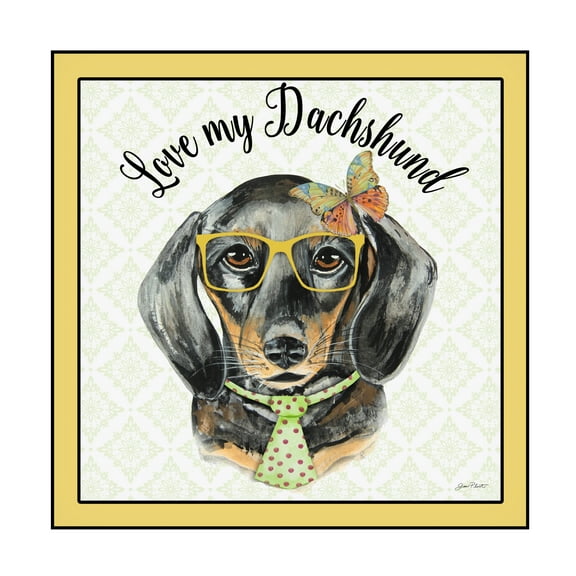 Trademark Fine Art 'Dachshund 2' Canvas Art by Jean Plout