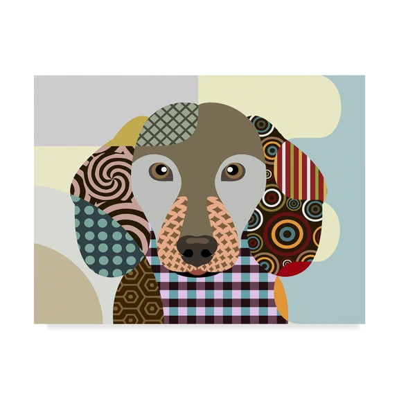 Trademark Fine Art 'Dachshund' Canvas Art by Lanre Adefioye
