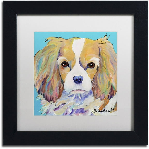 Trademark Fine Art "Dagney" Canvas Art by Pat Saunders-White, White Matte, Black Frame