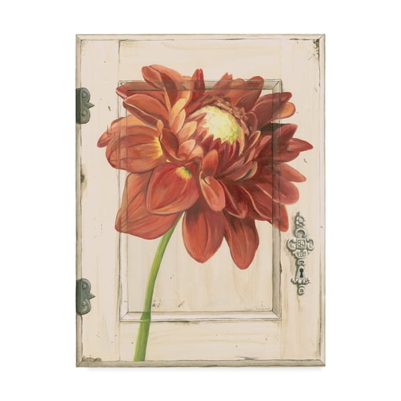 Trademark Fine Art 'Dahlia Door' Canvas Art by Megan Meagher