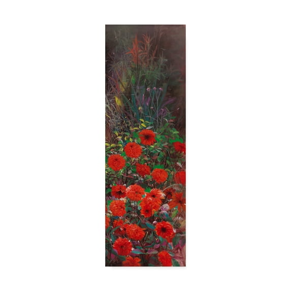 Trademark Fine Art 'Dahlia Garden II' Canvas Art by LI BO