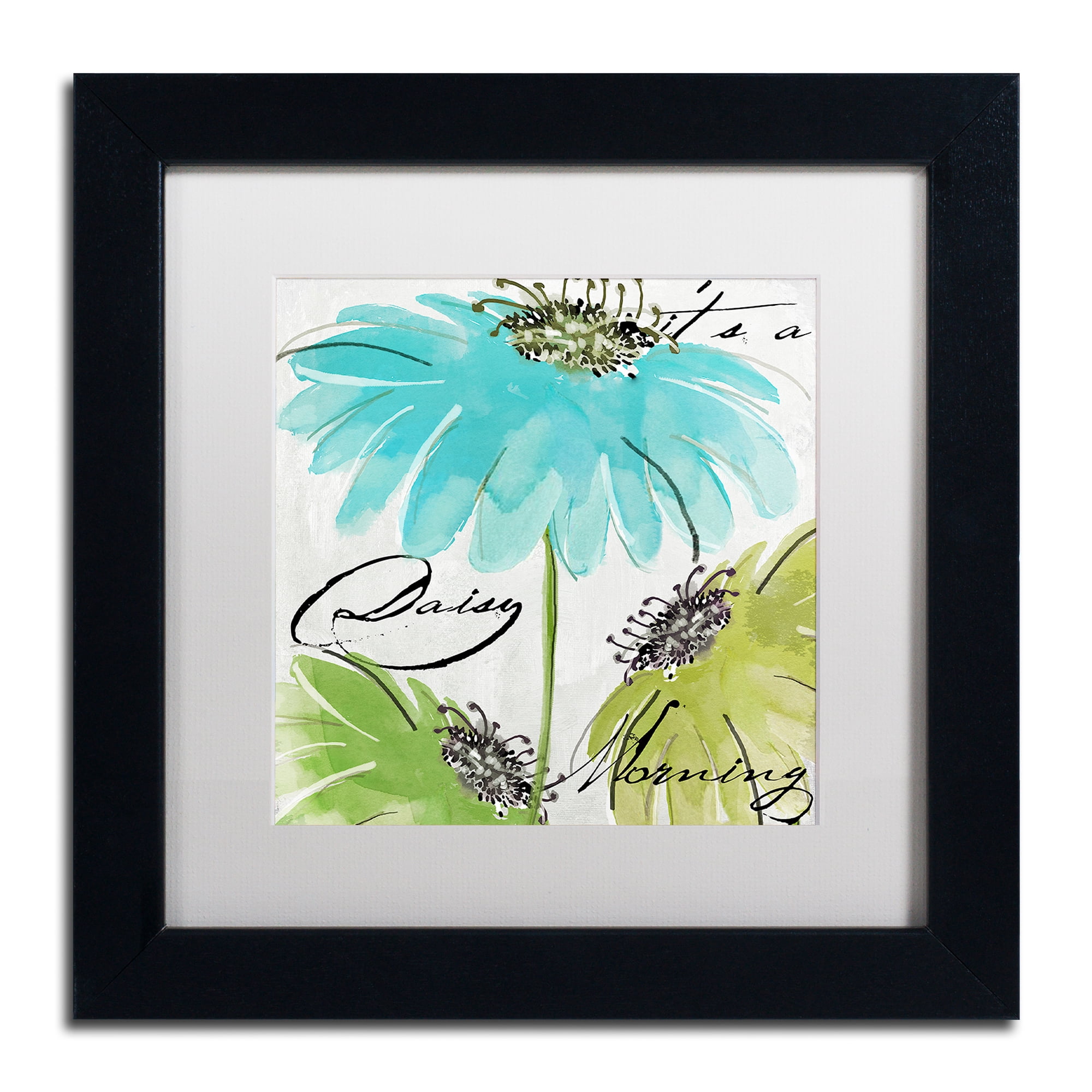 Trademark Fine Art 'Daisy Morning II' Black Framed Art by Color Bakery