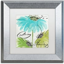 Trademark Fine Art "Daisy Morning II" Canvas Art by Color Bakery White Matte, Silver Frame