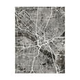 thumbnail image 1 of Trademark Fine Art 'Dallas Texas City Map Black' Canvas Art by Michael Tompsett, 1 of 4