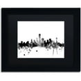thumbnail image 1 of Trademark Fine Art "Dallas Texas Skyline B&W" Canvas Art by Michael Tompsett, Black Matte, Black Frame, 1 of 4