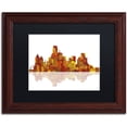 thumbnail image 1 of Trademark Fine Art "Dallas Texas Skyline" Canvas Art by Marlene Watson Black Matte, Wood Frame, 1 of 5