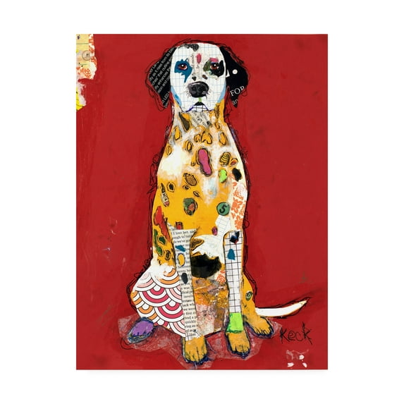 Trademark Fine Art 'Dalmatian Abstract' Canvas Art by Michel Keck