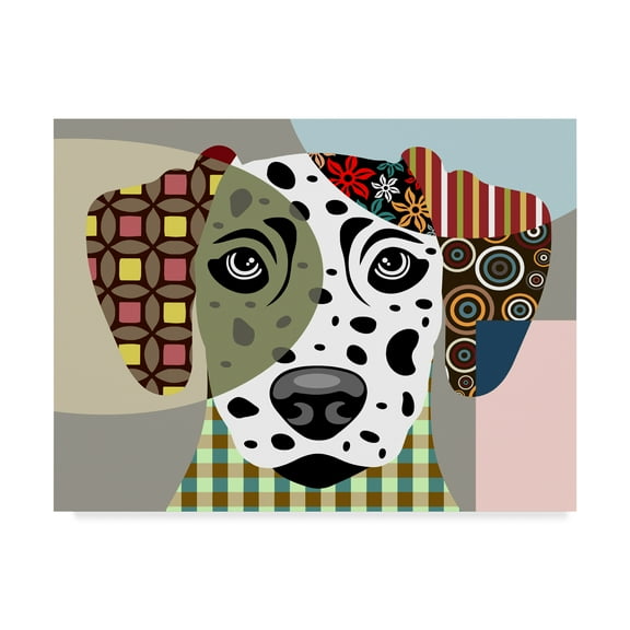Trademark Fine Art 'Dalmatian Dog' Canvas Art by Lanre Adefioye