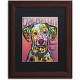 thumbnail image 1 of Trademark Fine Art 'Dalmatian Luv' Canvas Art by Dean Russo, Black Matte, Wood Frame, 1 of 4