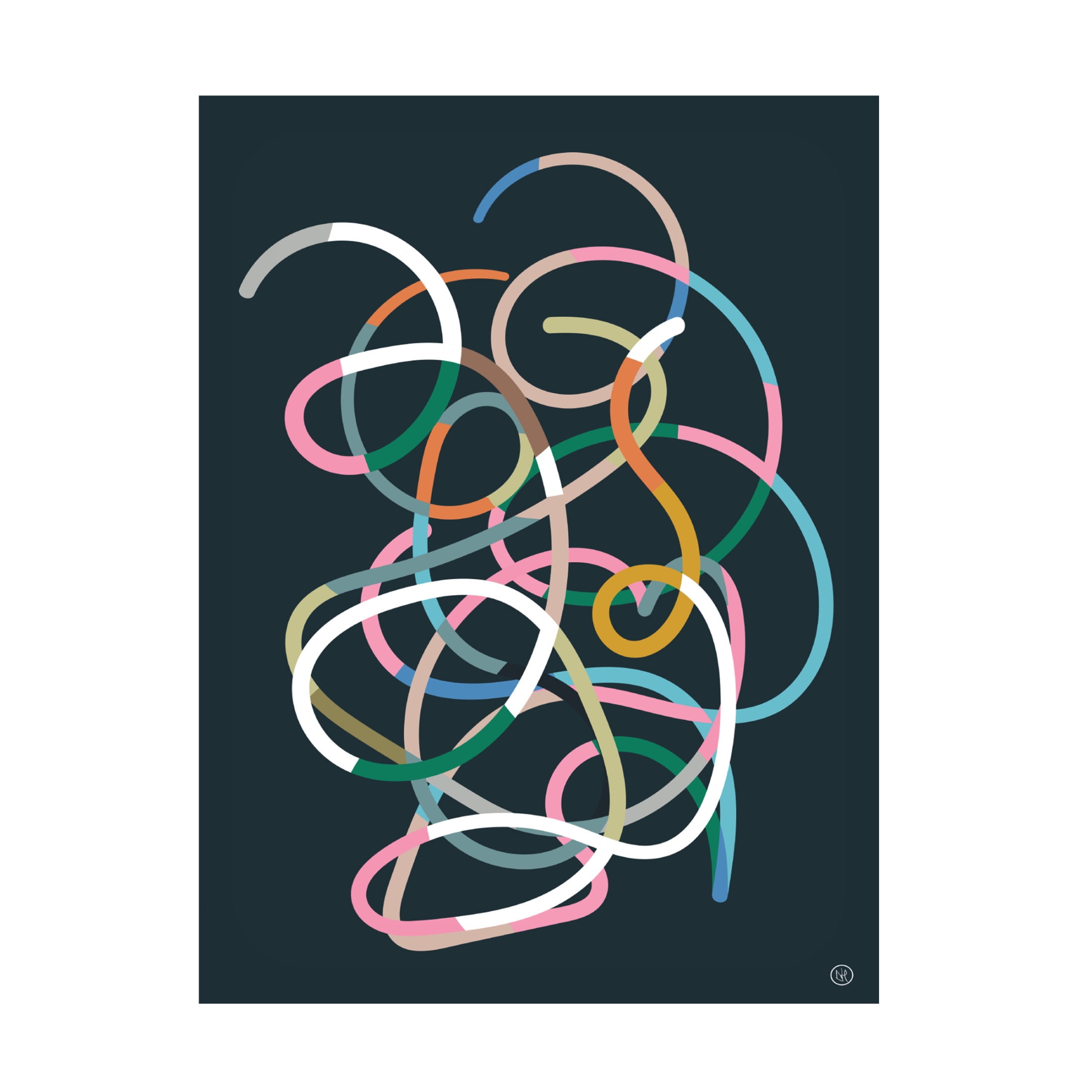 Trademark Fine Art Dan Hobday Color Lines Canvas Wall Art