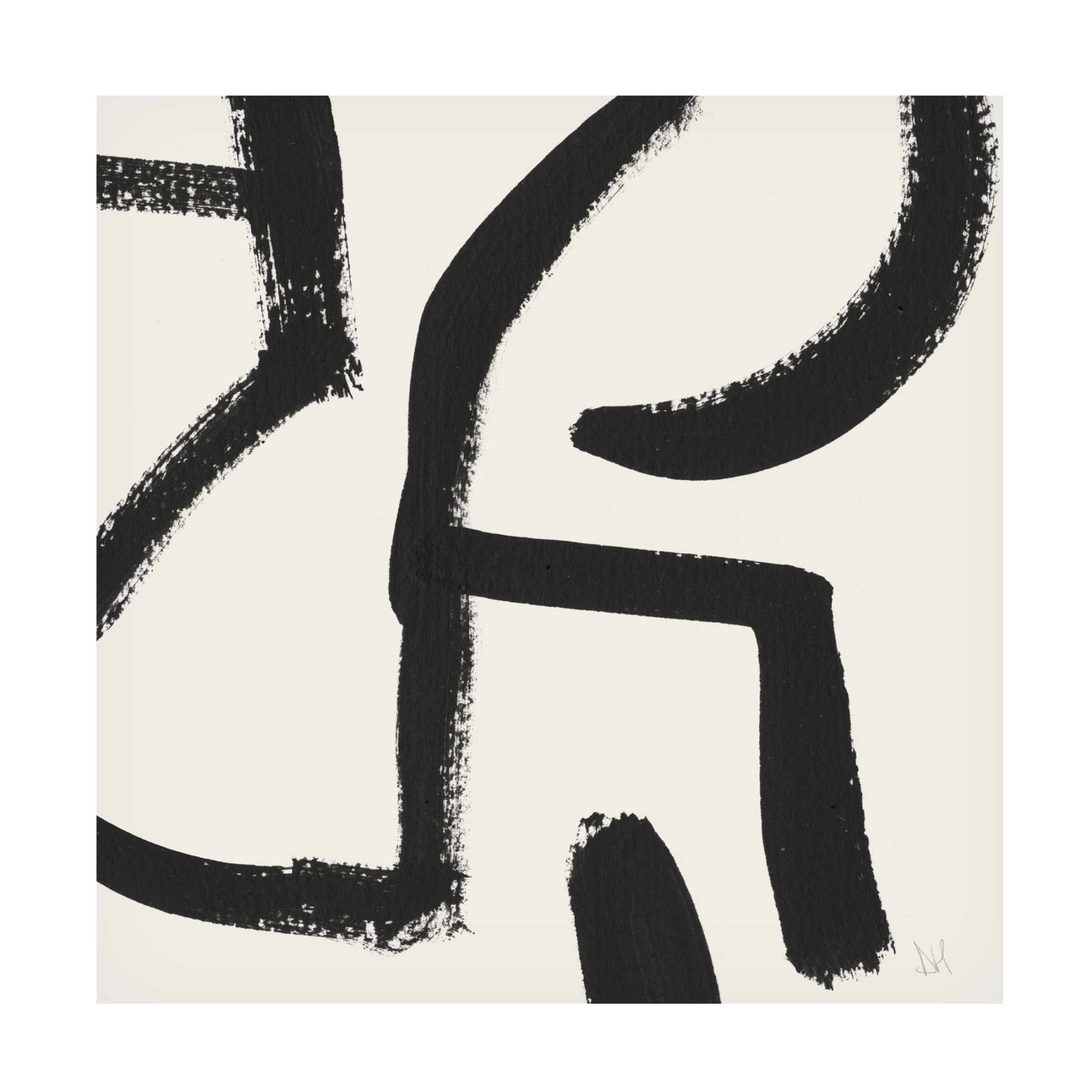 Trademark Fine Art Dan Hobday Curvy Lines No2 Canvas Wall Art