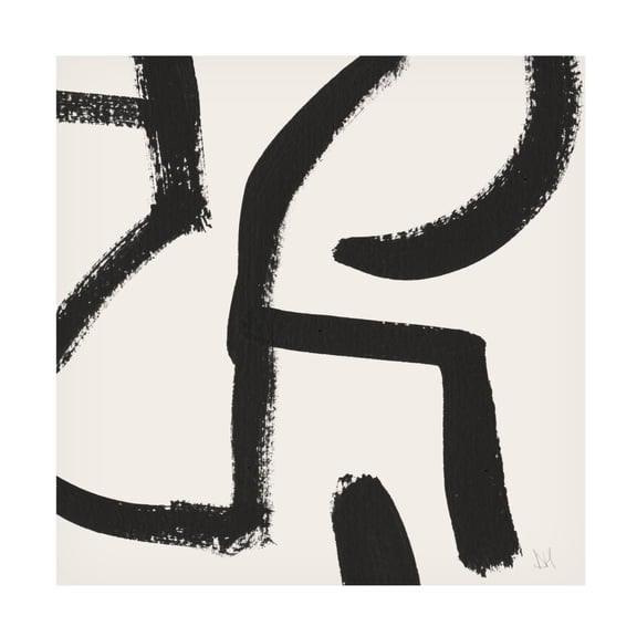 Trademark Fine Art Dan Hobday Curvy Lines No2 Canvas Wall Art