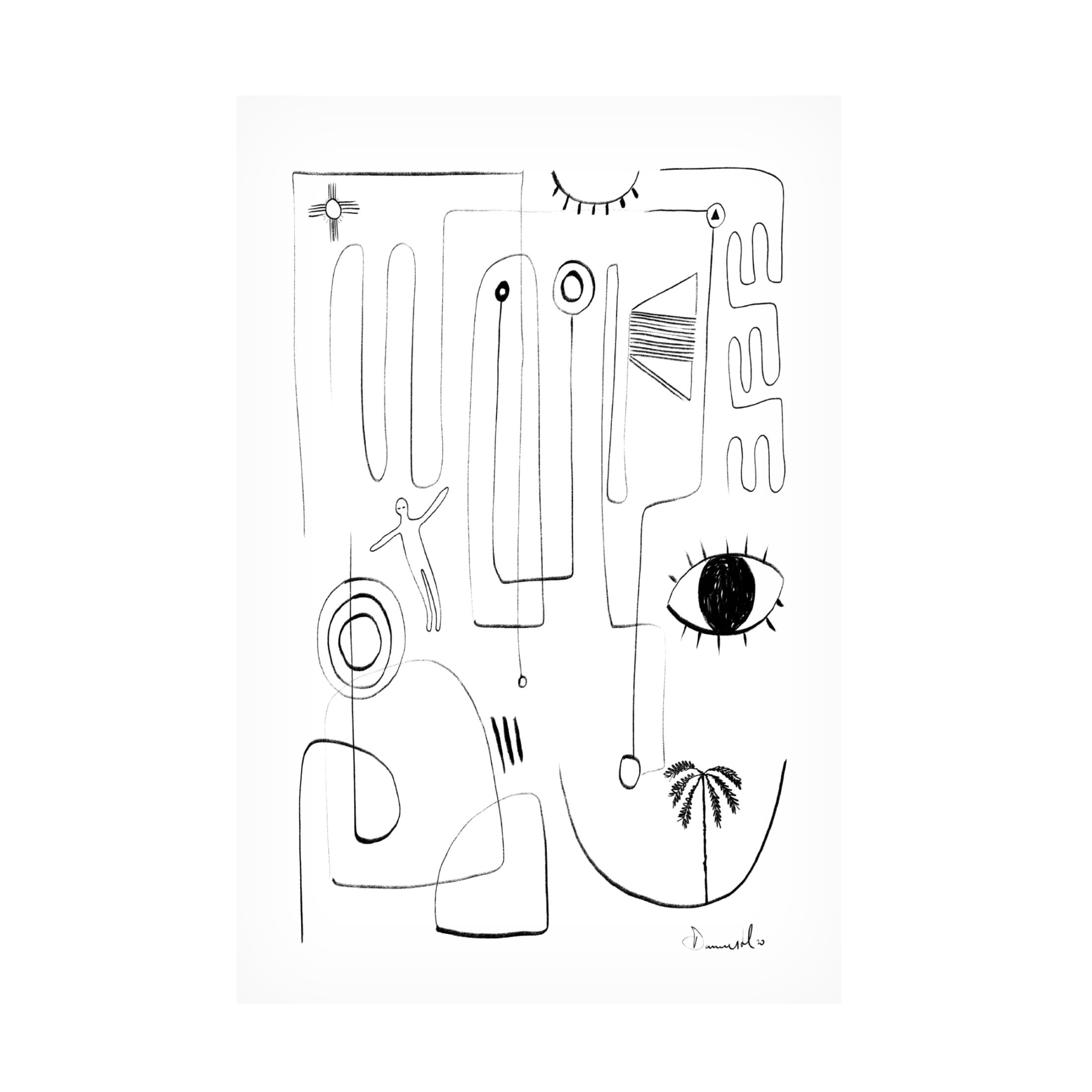 Trademark Fine Art Dan Hobday  Eyeshaveit Canvas Wall Art