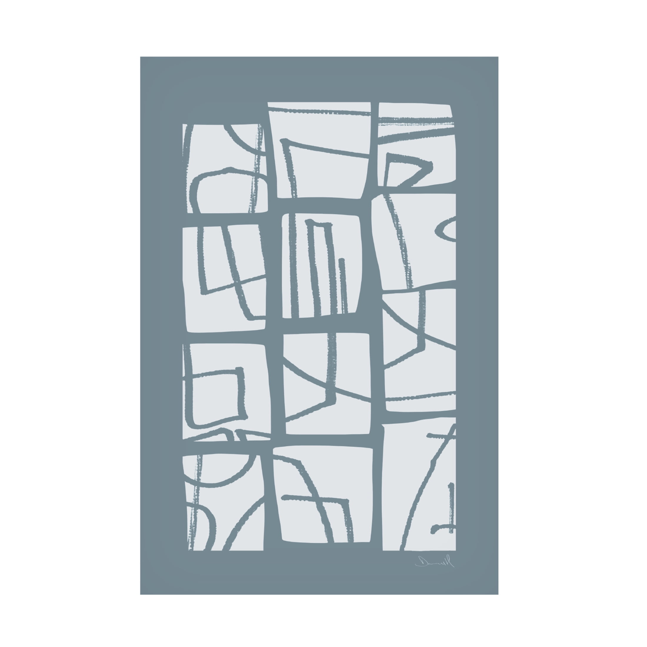Trademark Fine Art Dan Hobday Shapes and Lines Canvas Wall Art