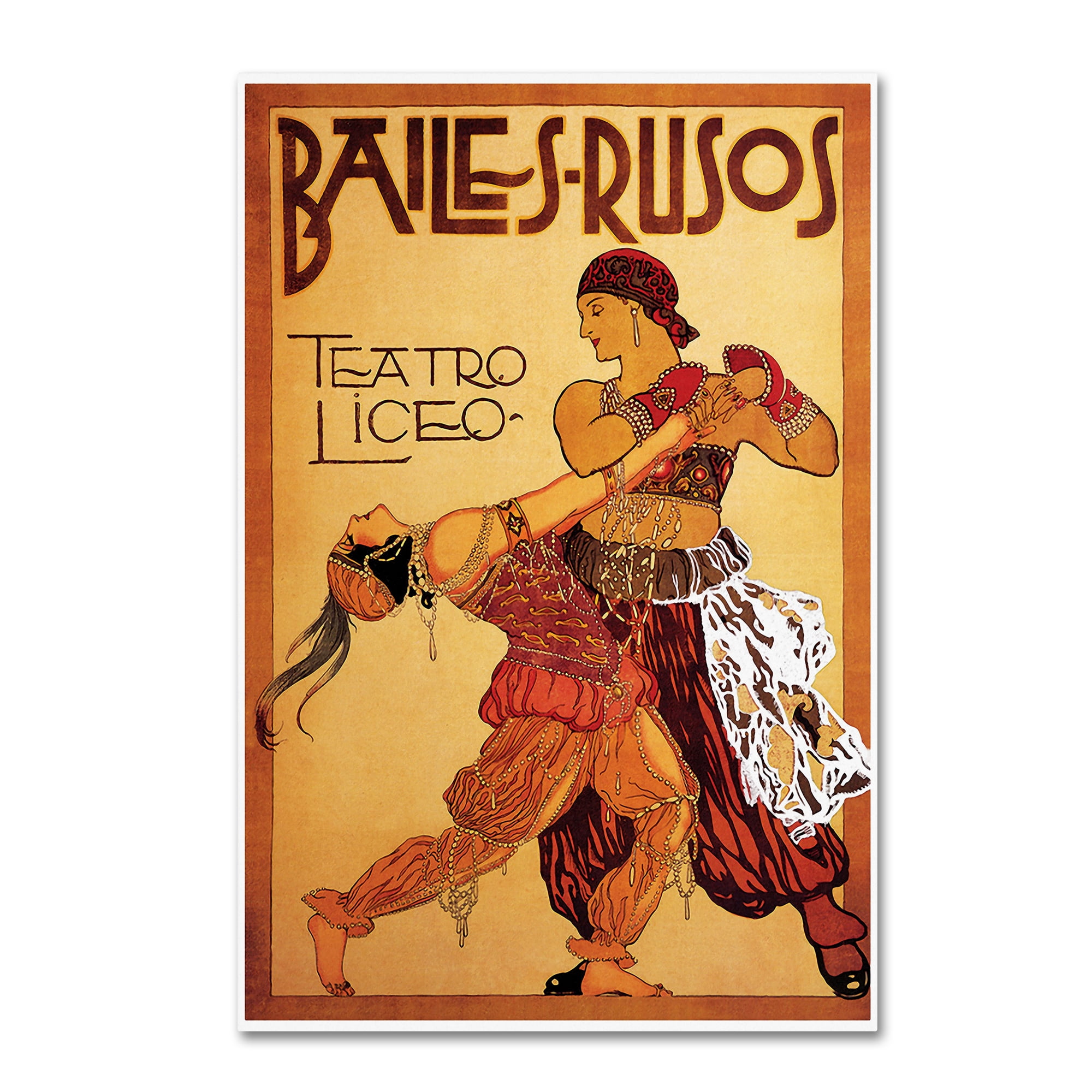Trademark Fine Art 'Dance 3' Canvas Art by Vintage Lavoie