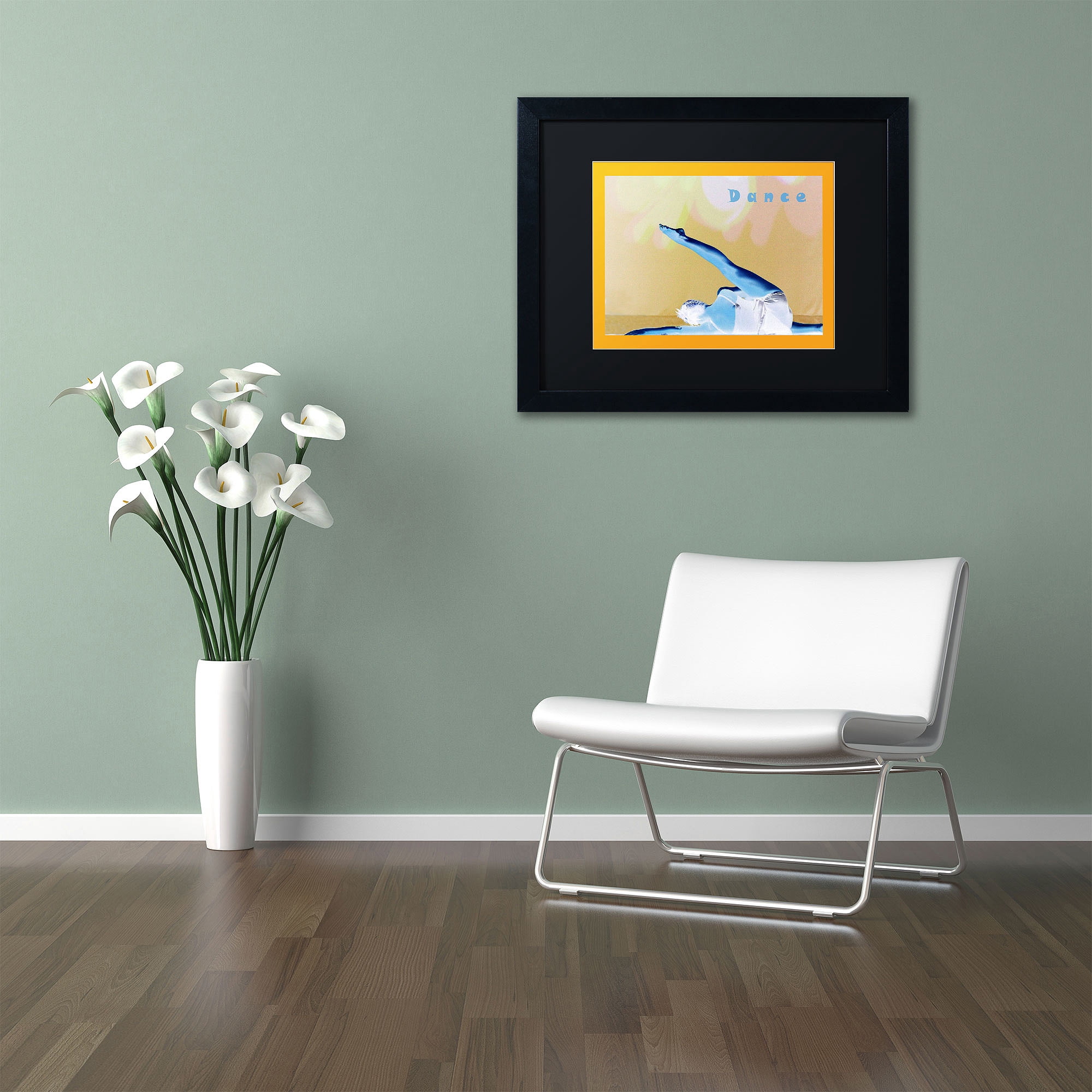 Trademark Fine Art "Dance" Canvas Art by Patty Tuggle, Black Matte, Black Frame