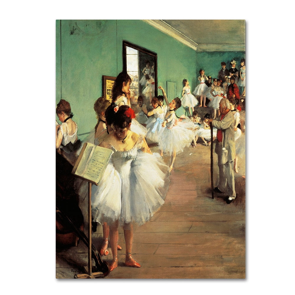 Trademark Fine Art "Dance Examination" 1873-74 Canvas Art by Edgar Degas