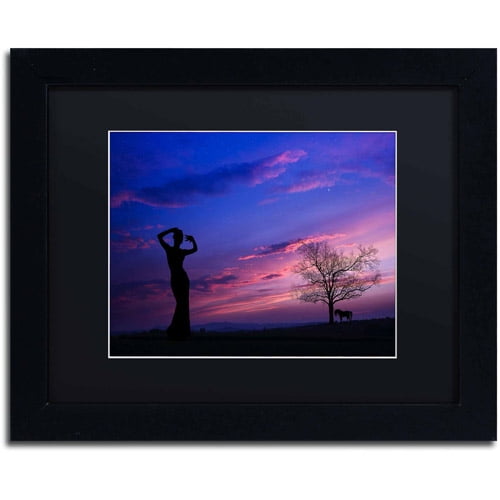 Trademark Fine Art "Dance for Me" Canvas Art by Philippe Sainte-Laudy, Black Matte, Black Frame