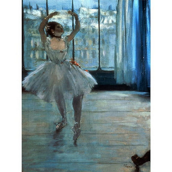 Trademark Fine Art "Dancer in Front of a Window" Canvas Art by Edgar Degas
