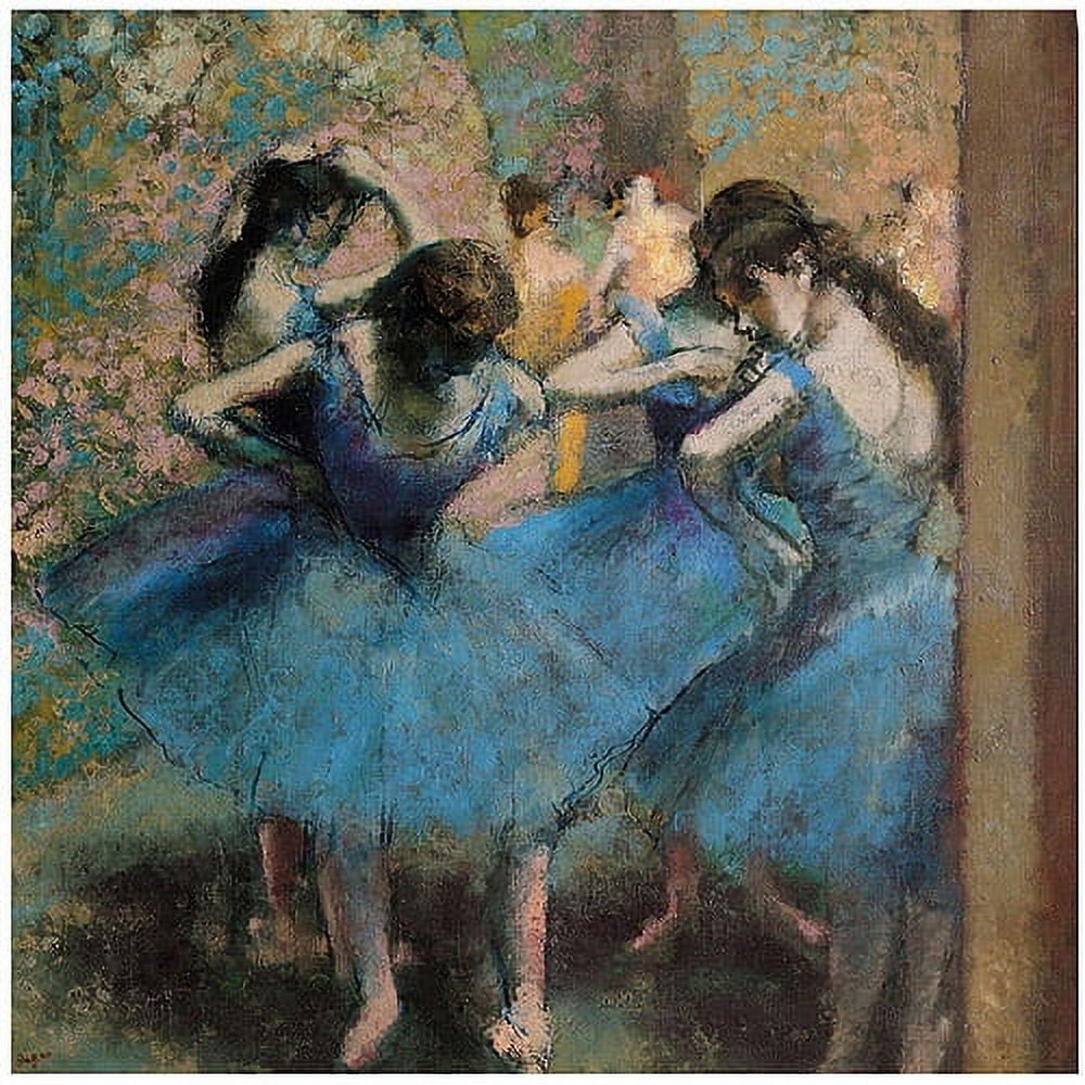 Dancers in Blue 1890 Canvas Art by Edgar Degas