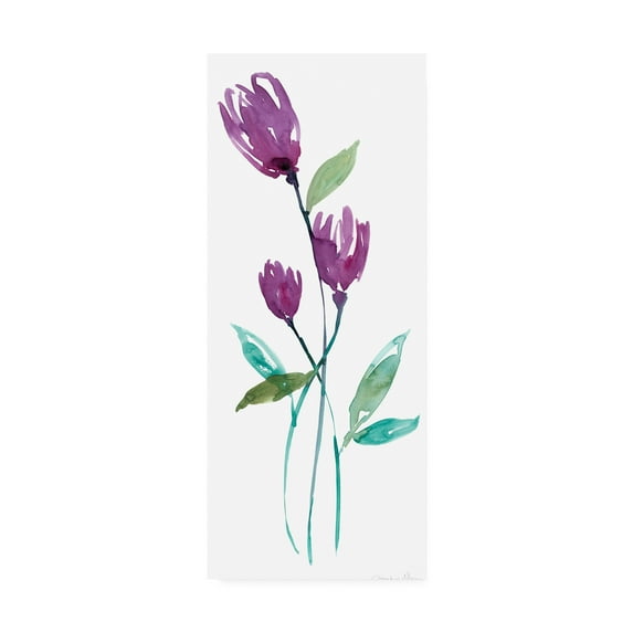 Trademark Fine Art 'Dancing Aubergine I' Canvas Art by Jennifer Goldberger