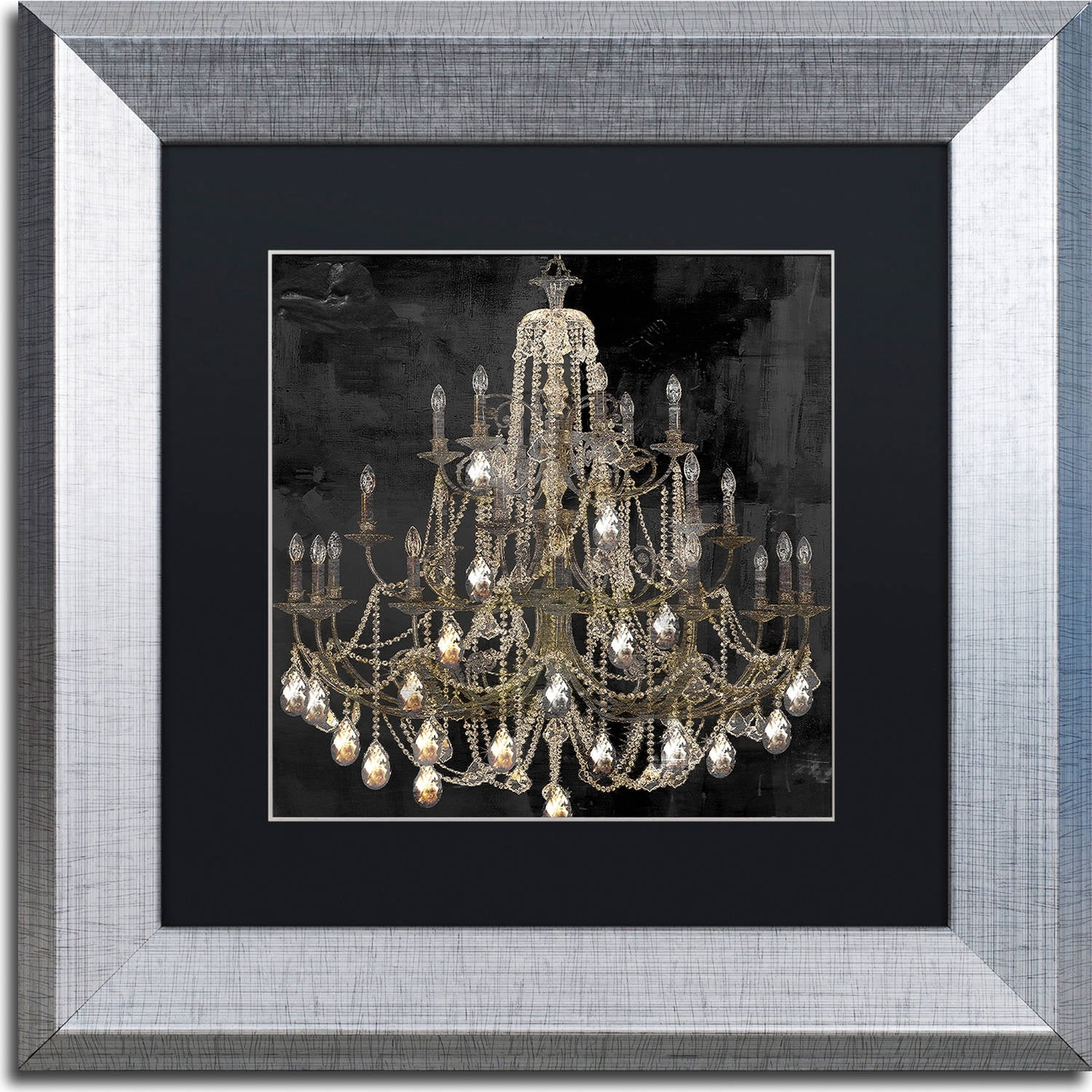 Trademark Fine Art "Dancing on the Ceiling I" Canvas Art by Color Bakery, Black Matte, Silver Frame