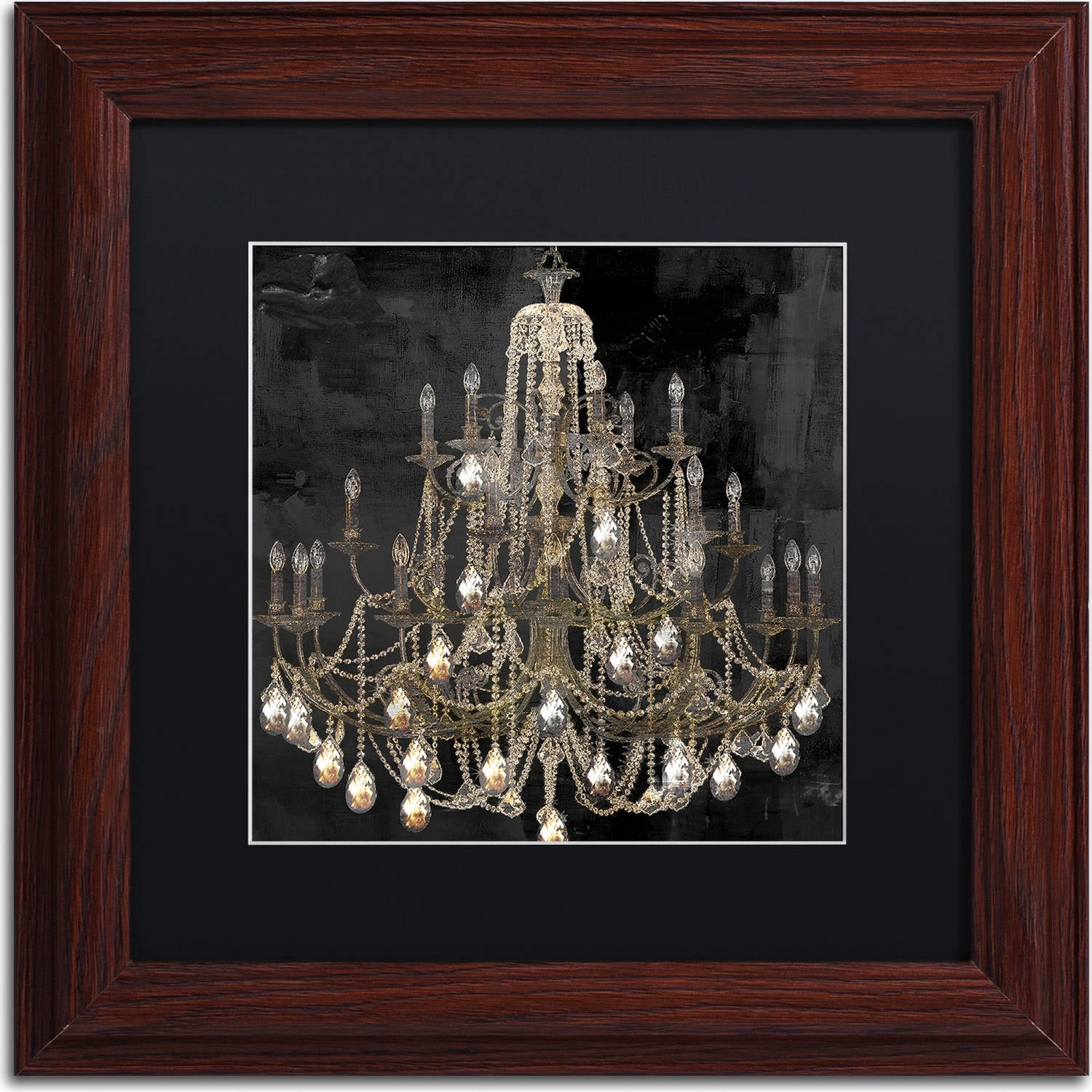 Trademark Fine Art "Dancing on the Ceiling I" Canvas Art by Color Bakery, Black Matte, Wood Frame