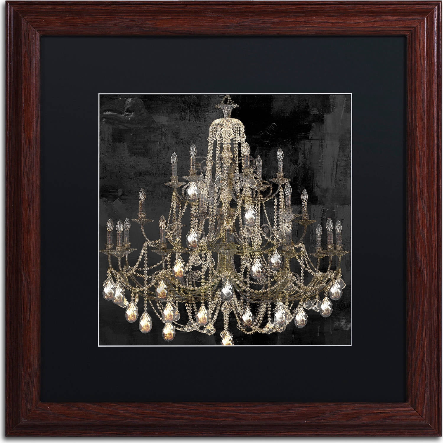 Trademark Fine Art "Dancing on the Ceiling I" Canvas Art by Color Bakery, Black Matte, Wood Frame
