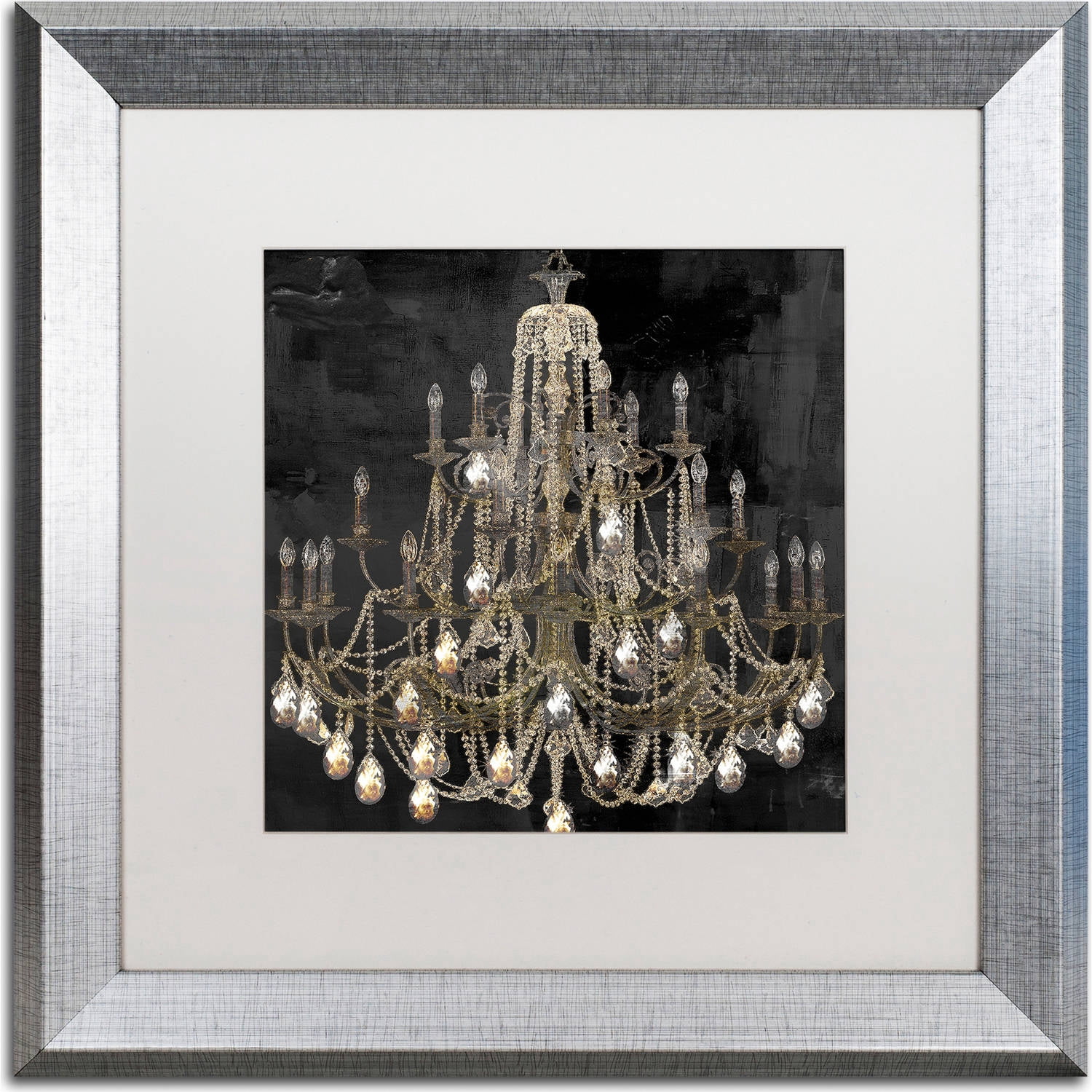 Trademark Fine Art "Dancing on the Ceiling I" Canvas Art by Color Bakery, White Matte, Silver Frame